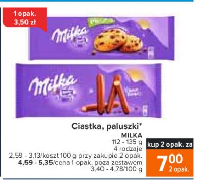 Paluszki czekoladowe Milka choco lila stix promocja