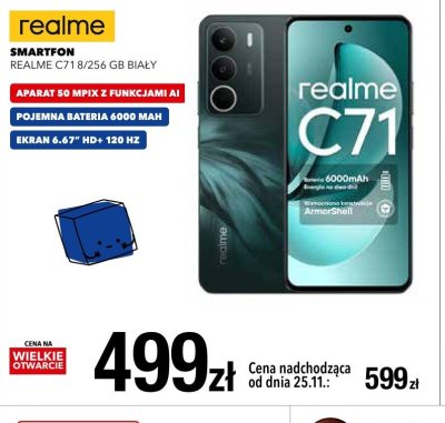 Smartfon realme C71 8/256 GB BIAŁY promocja w RTV EURO AGD