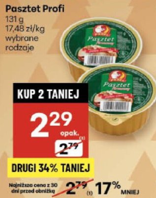 Pasztet Profi wybrane rodzaje promocja w Delikatesy Centrum