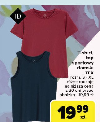 T-shirt sportowy damski Tex promocja w Carrefour