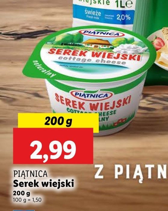 Serek wiejski Piątnica naturalny promocja w Arhelan