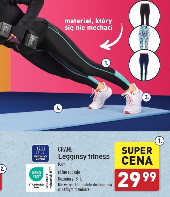 Legginsy s-l CRANE promocja