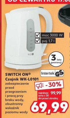 Czajnik wk-l0101 Switch on promocja