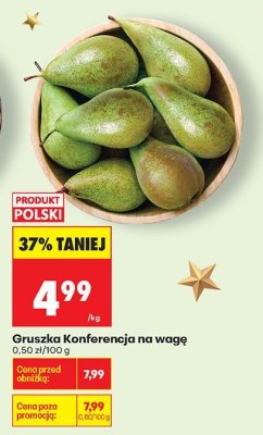 Gruszka Konferencja na wagę promocja w Biedronka