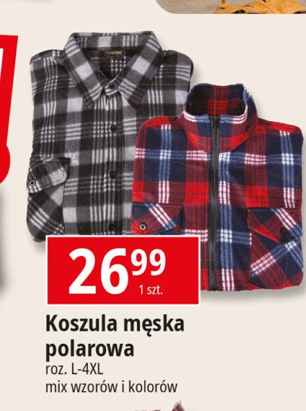 Koszula polarowa rozm. l-4xl promocja