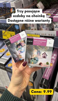 Ozdoby choinkowe  - 3 szt. promocja w Kaufland