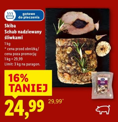 Skiba Schab nadziewany śliwkami promocja w Lidl