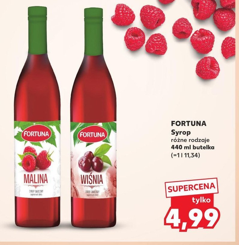 Syrop wiśnia Fortuna promocja