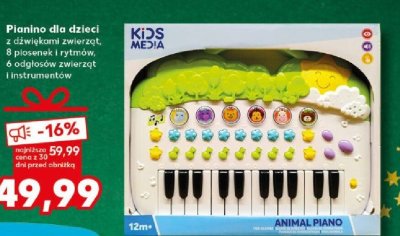 Pianino dla dzieci z dźwiękami zwierząt  promocja w Kaufland
