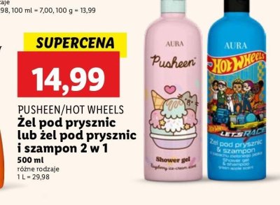 呕el pod prysznic hot wheels AURA COSMETICS promocja
