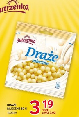 Draże mleczne Jutrzenka 80 g promocja w Selgros