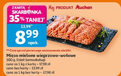Mięso mielone wieprzowo-wołowe Dział Samoobsługi promocja w Auchan