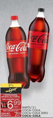 Napój COCA-COLA, COCA-COLA ZERO 2 l COCA-COLA promocja w Wafelek