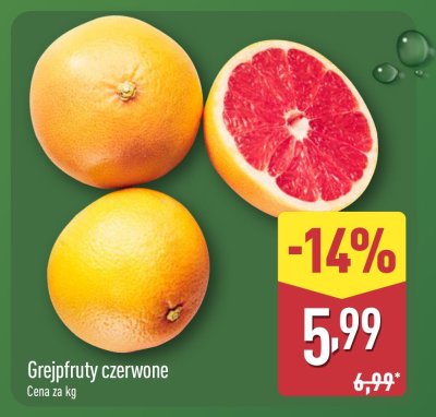 Grejpfruty czerwone promocja w Aldi