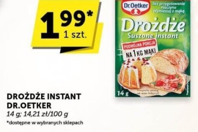 Drożdże instant Dr.Oetker promocja w ABC