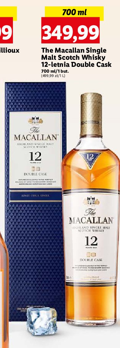 Whisky karton THE MACALLAN 12 YO DOUBLE CASK promocja