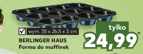 Forma do muffinek 35 x 26.5 x 3 cm Berlinger haus promocja