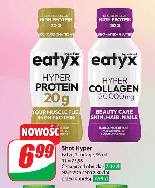 Shot hyper collagen Oshee eatyx promocja