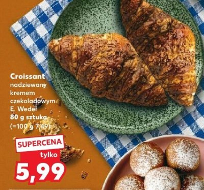 Croissant nadziewany kremem czekoladowym promocja w Kaufland