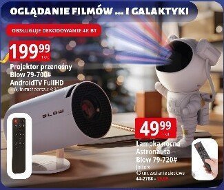 Projektor przenośny Blow 73-706 Android10 FullHD Wi-Fi i Bluetooth promocja w Leclerc