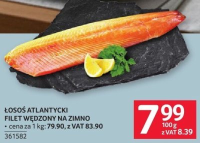 Łosoś atlantycki filet wędzony na zimno promocja w Selgros