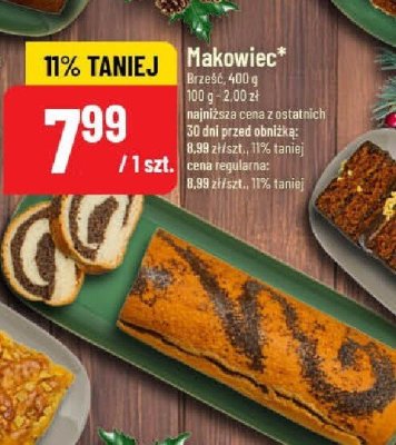 Makowiec brzeg 400 g promocja w POLOmarket