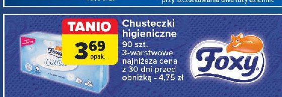 Chusteczki higieniczne Foxy cotton promocja