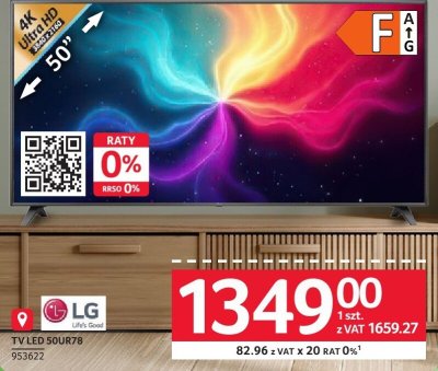 Telewizor LG 50UR78 50" promocja w Selgros