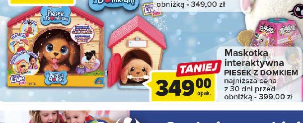 Little live pets piesek dalmaty艅czyk z domkiem Cobi promocja