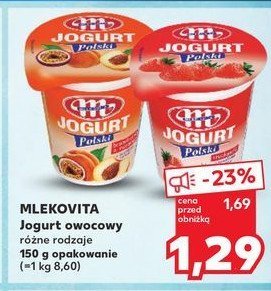 Jogurt truskawka Mlekovita jogurt polski promocja