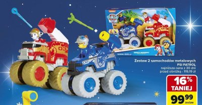 Zestaw 2 samochodów metalowych PSI PATROL promocja w Carrefour