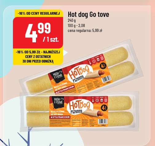 Bułki hot dog Gotove promocja w POLOmarket