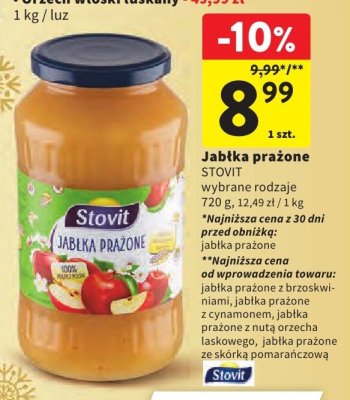 Jabłka prażone STOVIT wybrane rodzaje promocja w Intermarche