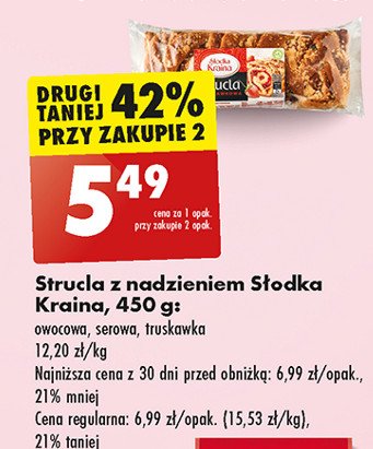 Strucla owocowa Słodka kraina promocja