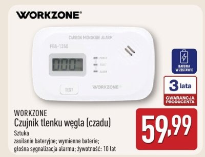 Czujnik tlenku węgla (czadu) WORKZONE promocja w Aldi