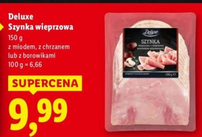 Szynka wieprzowa Deluxe z miodem promocja w Lidl