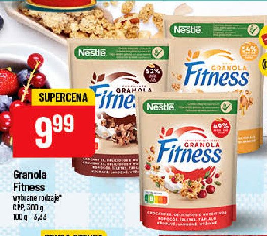 Płatki granola z żurawiną Nestle fitness promocja