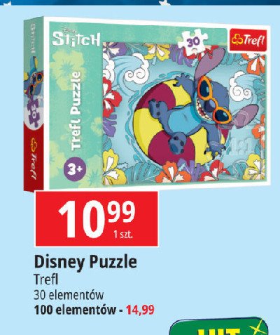 Puzzle 100 el. stitch Trefl promocja