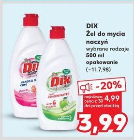 Żel do naczyń zielone jabłuszko Gold drop dix professional promocja