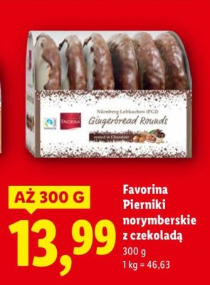 Pierniki norymberskie z czekoladą promocja w Lidl