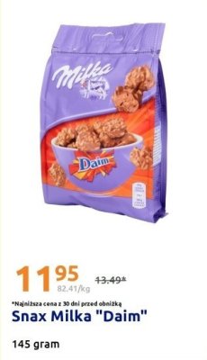Czekoladki Snax Milka Daim promocja w Action