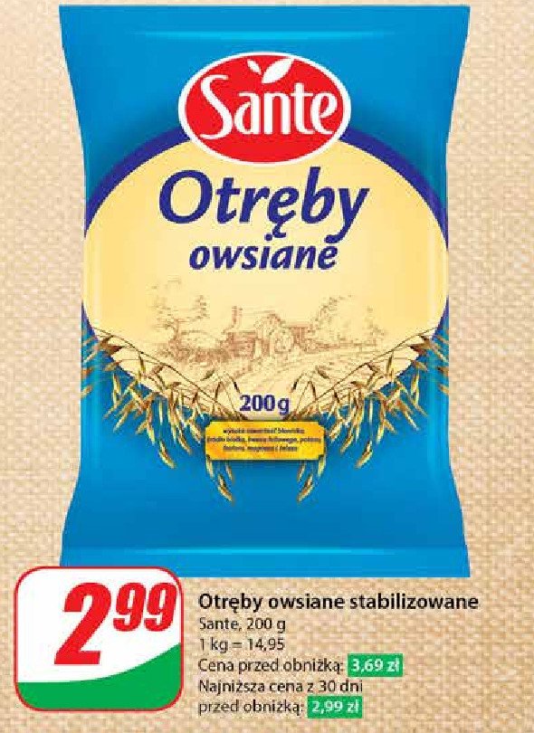 Otręby owsiane Sante promocja