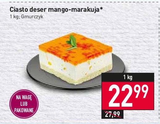 Ciasto mango-marakuja GMURCZYK promocja