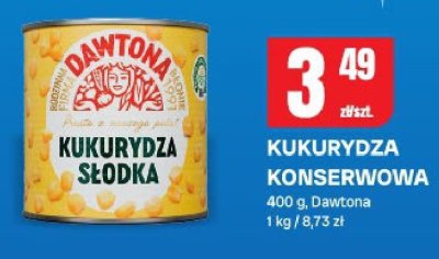 Kukurydza konserwowa Dawtona promocja w Chorten