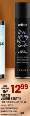 Laker modelujący ARTISTE VOLUME KERATIN 250ml promocja w Drogerie Natura
