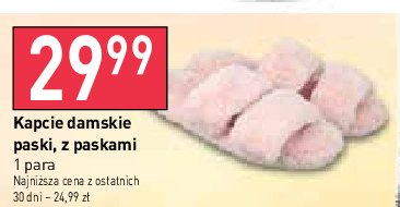 Kapcie damskie paski promocja