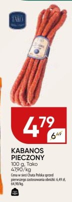 Kabanos pieczony 100 g, Tako promocja w Chata Polska