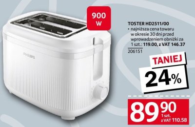 Toster Philips HD2511/00 206151 promocja w Selgros