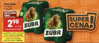 Piwo promocja w Delikatesy Centrum