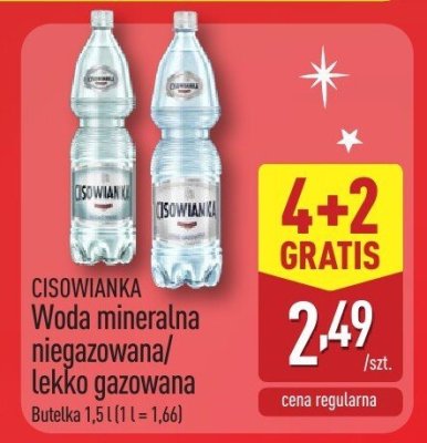 Woda mineralna lekko gazowana 1,5 l promocja w Aldi